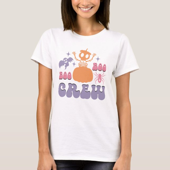 Camiseta Cute Ghost Squad Halloween | Divertidas vibracione (Anverso)