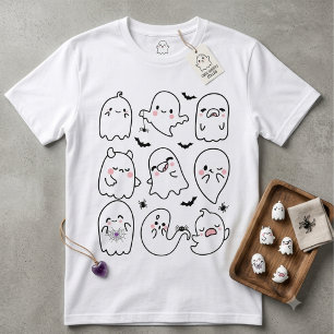 Camiseta Cute Ghost Squad Halloween, Friendly Ghosts