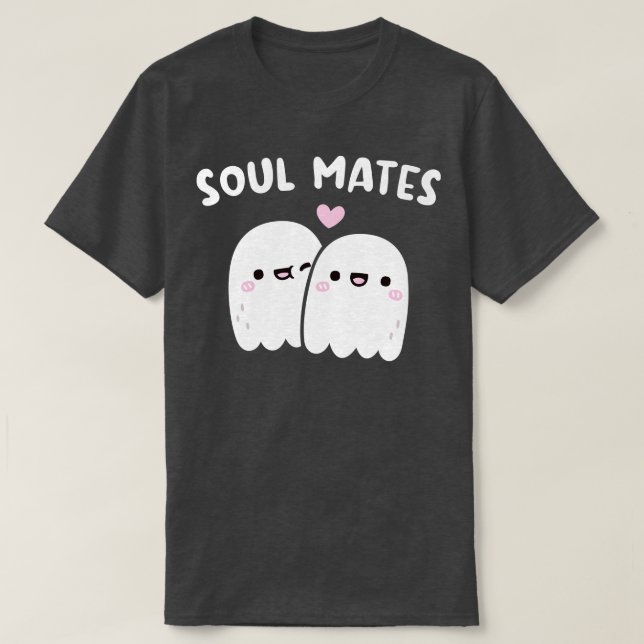 Camiseta Cute Ghosts Soul Mates (Diseño del anverso)