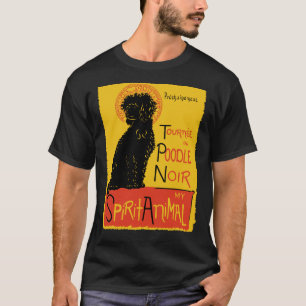 Camiseta Cute Gigante Estándar Poodle Dog Art Francés Poodl
