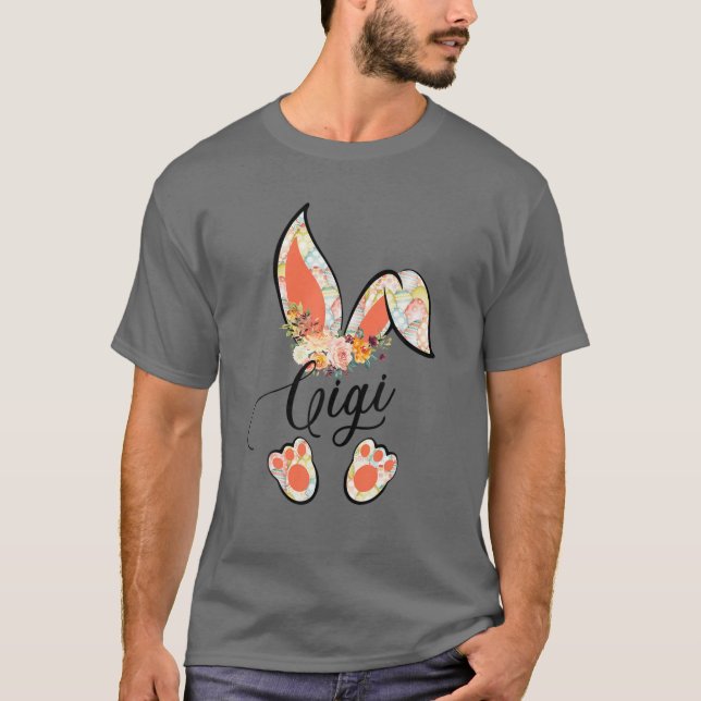 Camiseta Cute Gigi Bunny Easter Family Acorde Aseo (Anverso)