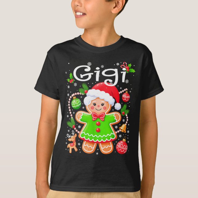 Camiseta Cute Gigi Gingerbread Family Matching Christmas Co (Anverso)