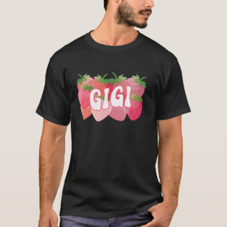 Camiseta Cute Gigi Strawberry Lover Mamá Feliz Madres