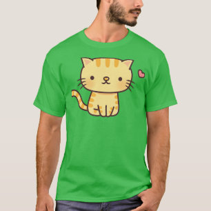 Camiseta Cute Ginger Tabby Cat Doodle