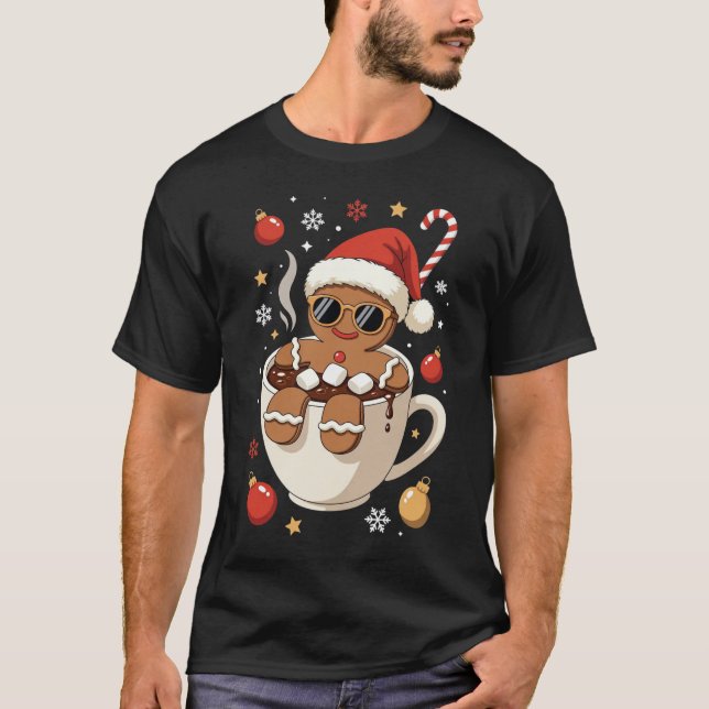 Camiseta Cute Gingerbread Christmas Holiday (Anverso)