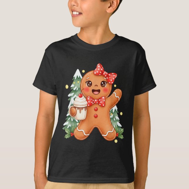 Camiseta Cute Gingerbread Christmas Snow Xmas For Men Women (Anverso)