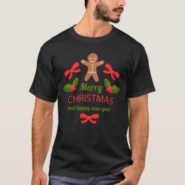 Camiseta Cute Gingerbread Christmas Tee USA