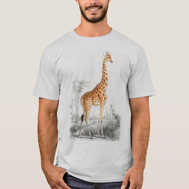 Camiseta Cute giraffe animal salvaje de áfrica T-Shirt (Anverso)