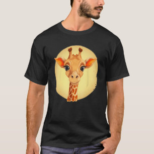 Camiseta Cute Giraffe Baby Face