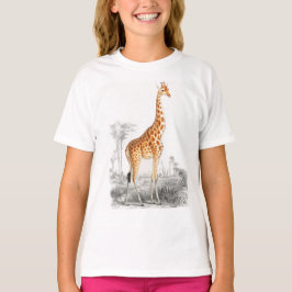 Camiseta Cute giraffe chicas salvajes de animales africanos