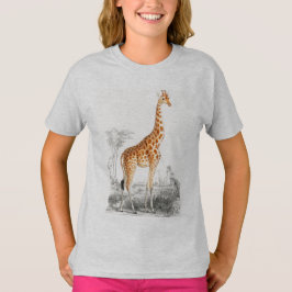 Camiseta Cute giraffe chicas salvajes de animales africanos