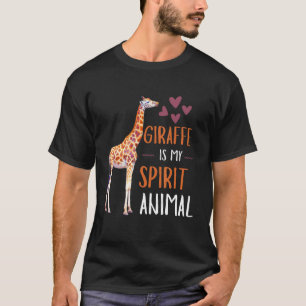 Camiseta Cute Giraffe Giraffe es mi animal espiritual