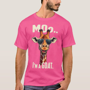 Camiseta Cute Giraffe Lover Moo Soy Una Cabra Gafas De Sol