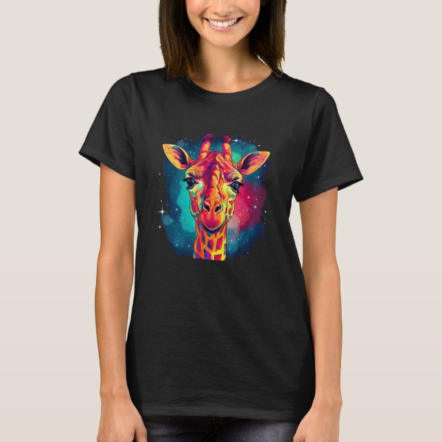 Camiseta Cute Giraffe Men Women Kids (Anverso)