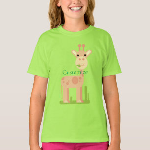 Camiseta Cute Giraffe Munching Thunder_Cove