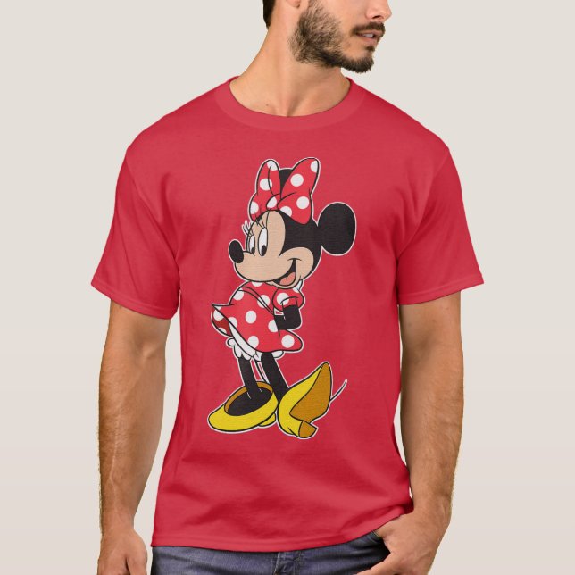 Camiseta Cute Girl Cartoon Mouse Pose friend (Anverso)