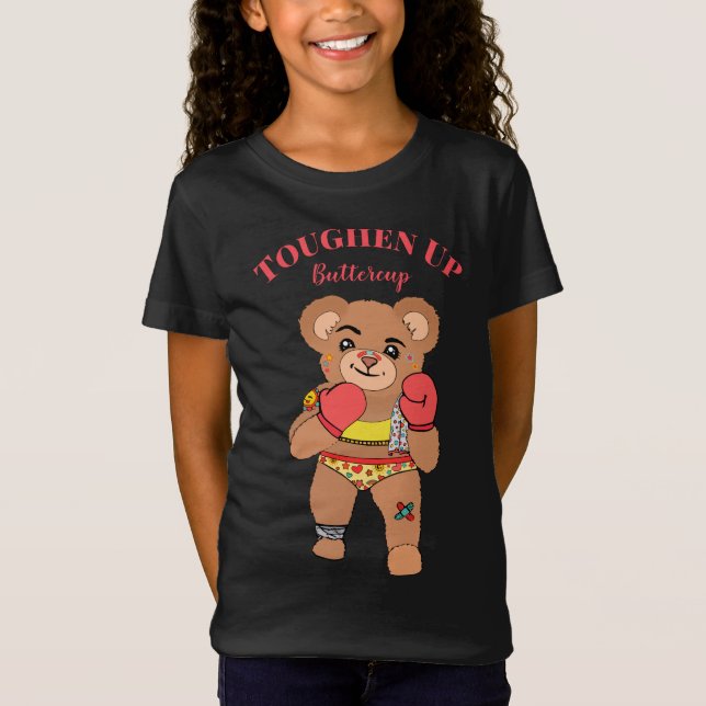 Camiseta Cute Girlie Teddy Bear | Aguda Buttercup (Anverso)