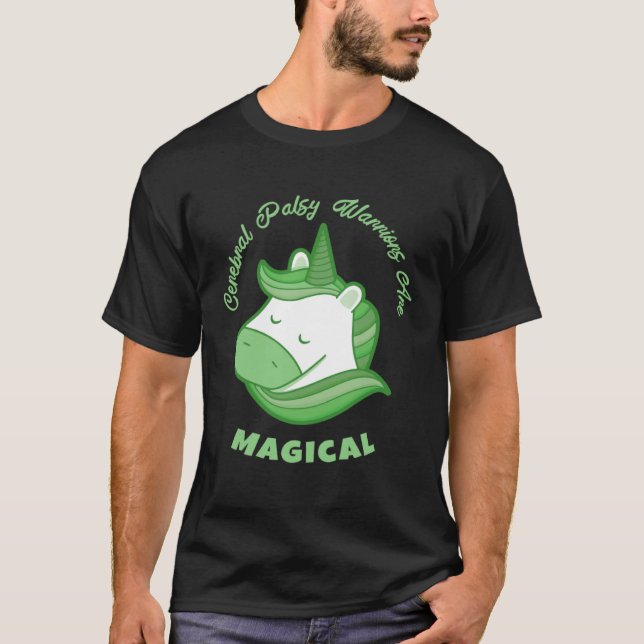Camiseta Cute Girls CP Magical Unicorn Cerebral Palsy Aware (Anverso)