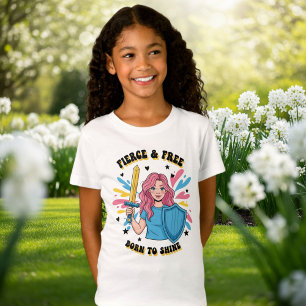 Camiseta Cute Girls' T-Shirt with Graphic Illustration