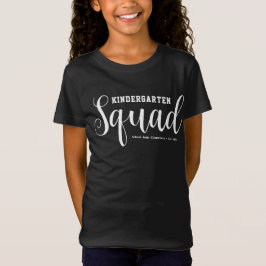Camiseta Cute Girly Kindergarten Squad | Nombre de la escue
