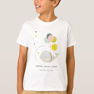 Camiseta Cute globo submarino Ballena Niños de Corazón Cump