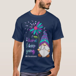 Camiseta Cute Gnome Flower Suicide Prevention Awareness Mon