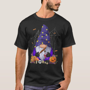 Camiseta Cute Gnome Happy Halloween Fall Candy Corn Pumpkin