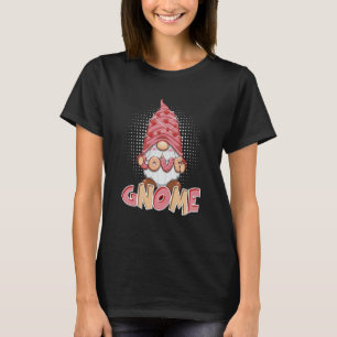Camiseta Cute Gnome Man Love Heart Flower bouquet Valentine