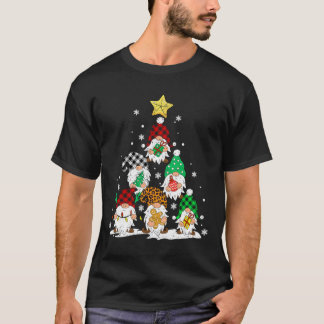 Camiseta Cute Gnomes Christmas Tree Lights Gnomies Gnome Xm