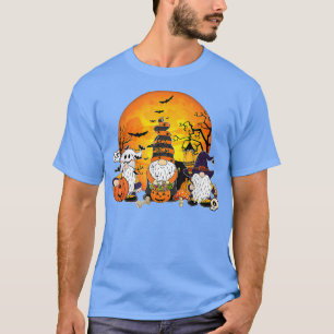 Camiseta Cute Gnomes Pumpkin Ghost Halloween Costume Gnome