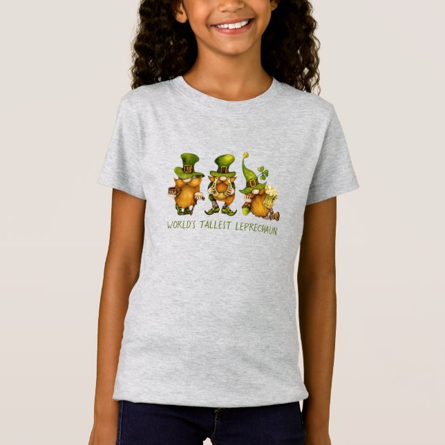 Camiseta Cute Gnomes Tallest Leprechaun San Patricio (Anverso)