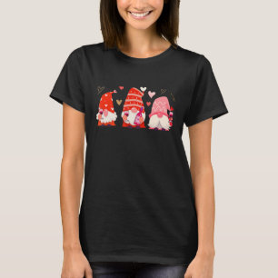 Camiseta Cute Gnomes Wine Lover Feliz Día de San Valentín