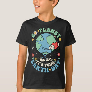 Camiseta Cute Go Planet Es Tu Tierra Día 2025 Profesora