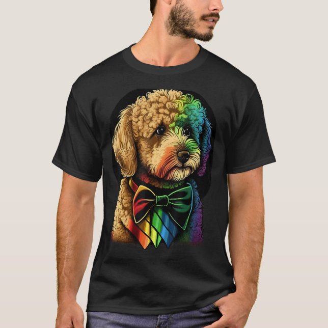 Camiseta Cute Golden Doodle Dog on Goldendoodle (Anverso)