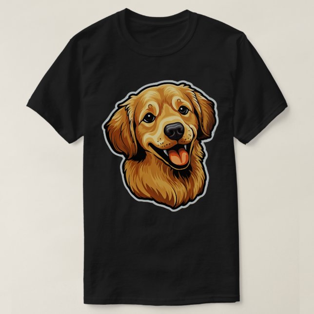 Camiseta Cute Golden Retriever Dogs Funny Golden Retriever (Diseño del anverso)