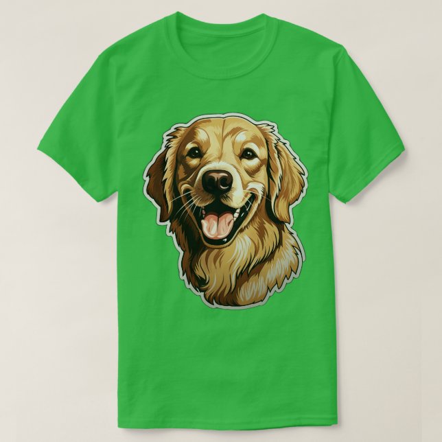 Camiseta Cute Golden Retriever Dogs Funny Golden Retriever (Diseño del anverso)