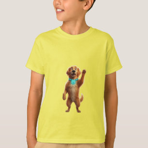 Camiseta Cute Golden Retriever Flea Collar Cartoon Characte