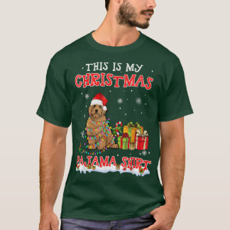 Camiseta Cute Goldendoodle A Los Navidades De Nieve Pajama