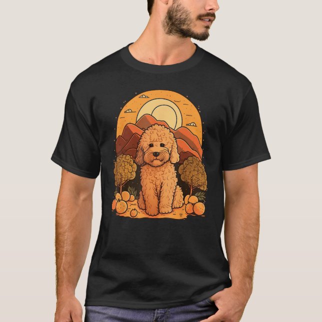 Camiseta Cute Goldendoodle Dog on Golden Doodle (Anverso)