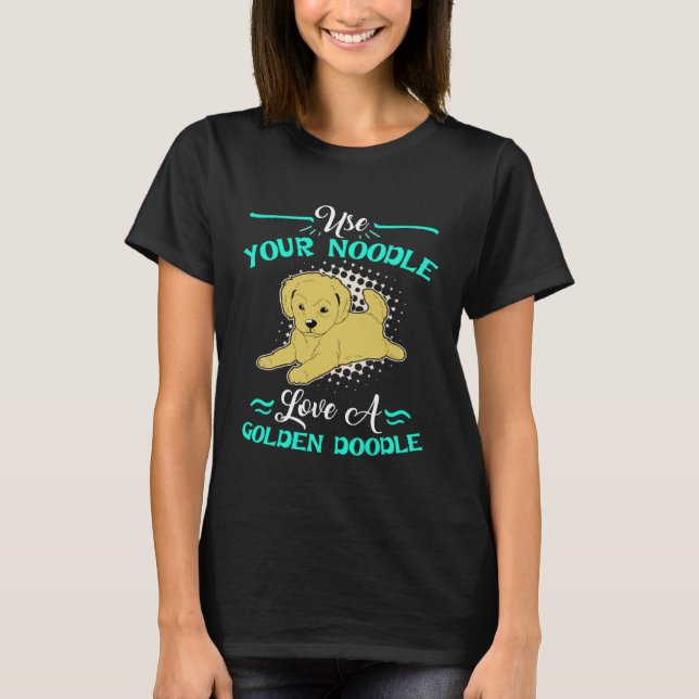 Camiseta Cute Goldendoodle  Womens Love A Golden Doodle (Anverso)