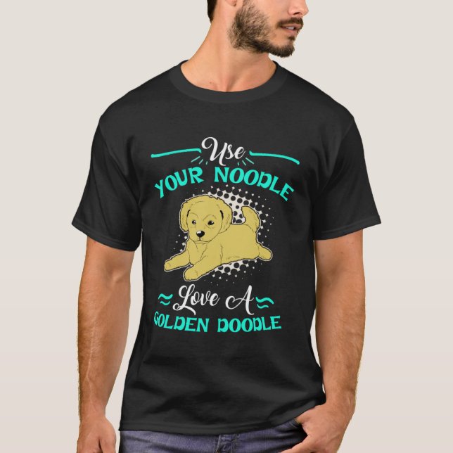 Camiseta Cute Goldendoodle  Womens Love A Golden Doodle (Anverso)