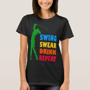 Camiseta Cute Golf Swing Sweing Bebe Repetir Love Golf Para