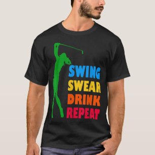 Camiseta Cute Golf Swing Sweing Bebe Repetir Love Golf Para