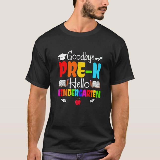 Camiseta Cute Goodbye Pre K Crew Hello Kindergarten Squad (Anverso)