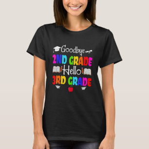 Camiseta Cute Goodbye Second Grado Crew Hola 3º Grado Squ