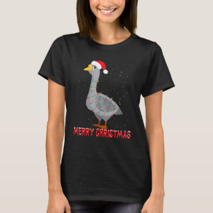 Camiseta Cute Goose Christmas Tree Enfoca Navidad Holidays