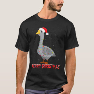 Camiseta Cute Goose Christmas Tree Enfoca Navidad Holidays