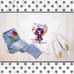 Camiseta Cute Gothic Garden Sugar Skull