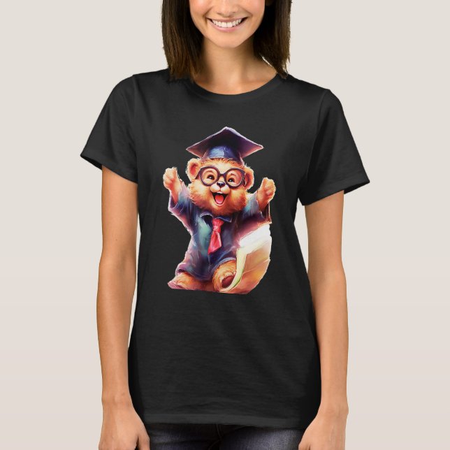 Camiseta Cute Graduation Bear to Celebrate Your Graduate (Anverso)
