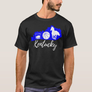 Camiseta Cute gráfico Borbón Caballo de Baloncesto Kentucky